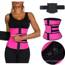 Custom Logo Long Latex Waist Trainer Hook Up Shapewear belt